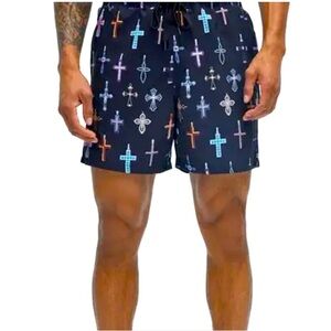 Saints Studio Men Large Swim Trunks. NWOT
